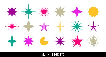 Simple abstract funky shape geometric background. Simple and modern figure element graphic design template. Vector pattern. Stock Vector