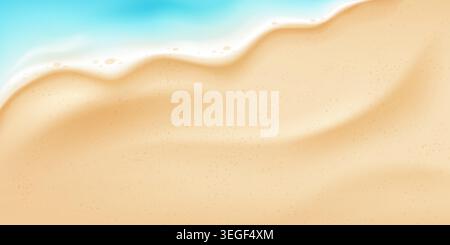 Summer Beach Background Top View Stock Vector