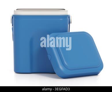 Car fridge isolated on white background. 3D illustration. Stock Photo