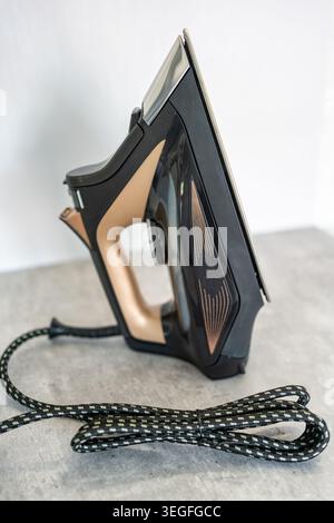 Smoothing iron isolated on a white background. Electric iron isolated. Stock Photo