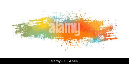 Colored blots. hand drawn. Not AI, Vector Stock Vector