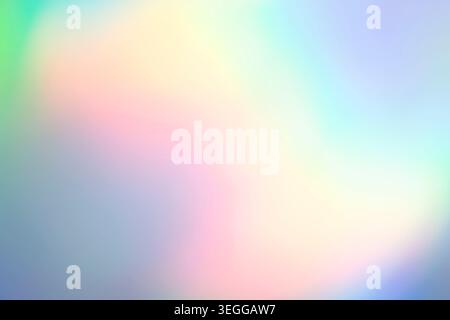 Bright vibrant pastel holographic blurred color gradient Stock Photo