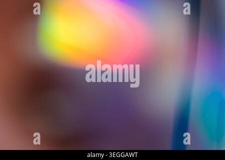 Warm gradient background with blurred yellow and magenta light leaks Stock Photo