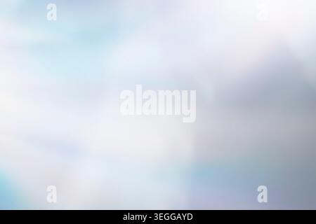 Ethereal pastel blue and white blurred bokeh background with soft dreamy textures Stock Photo