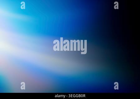 Soft glowing blue and cyan diagonal light gradient Stock Photo