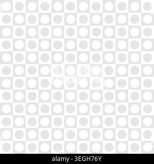 Small Dotted Grid Seamless Pattern. Vector pattern with shapes on a transparent background. Includes geometrical shapes in a repeated layout. Usable for various ornamental design projects. Stock Vector