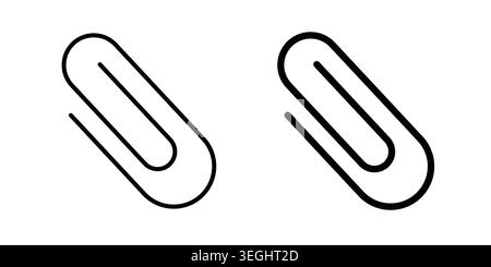 Clip icon illustration. Pixel perfect vector graphics Stock Vector