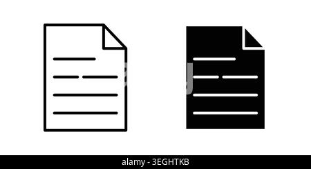File icon illustration. Pixel perfect vector graphics Stock Vector