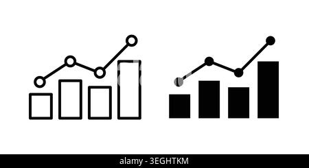 Analytic icon illustration. Pixel perfect vector graphics Stock Vector