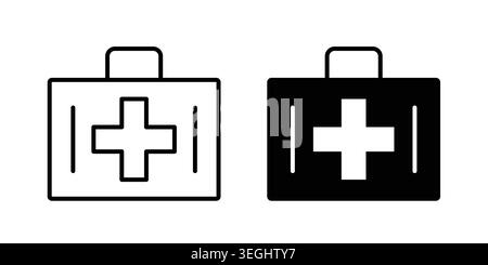 First aid icon illustration. Pixel perfect vector graphics Stock Vector