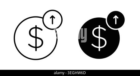 high cost icon illustration. Pixel perfect vector graphics Stock Vector