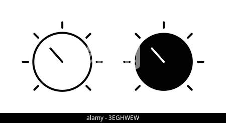 Knob icon illustration. Pixel perfect vector graphics Stock Vector