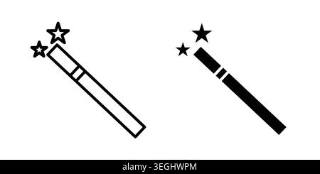 Magic icon illustration. Pixel perfect vector graphics Stock Vector