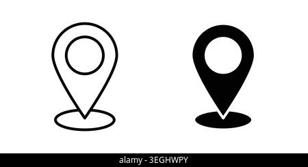 Located icon illustration. Pixel perfect vector graphics Stock Vector
