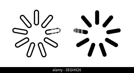Loading icon illustration. Pixel perfect vector graphics Stock Vector