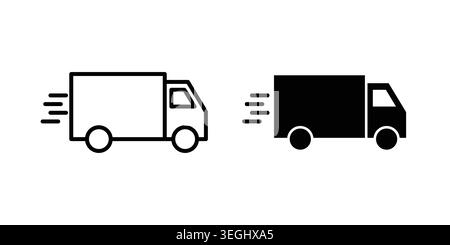 Package delivery icon illustration. Pixel perfect vector graphics Stock Vector