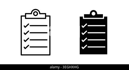 List icon illustration. Pixel perfect vector graphics Stock Vector