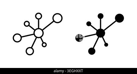 Network icon illustration. Pixel perfect vector graphics Stock Vector