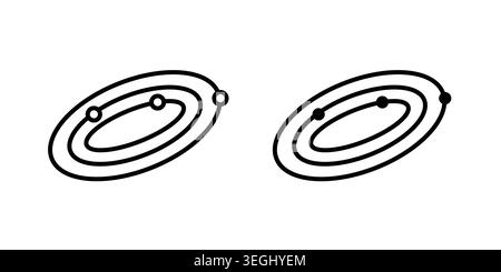 Space icon illustration. Pixel perfect vector graphics Stock Vector