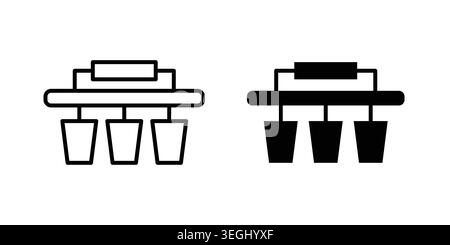 Water filtration icon illustration. Pixel perfect vector graphics Stock Vector