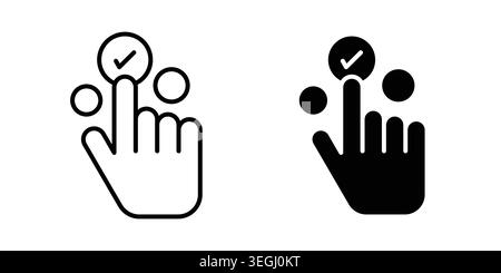 Choice icon illustration. Pixel perfect vector graphics Stock Vector