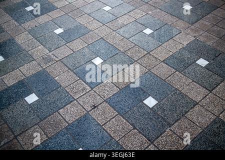 Granite pavement patterned texture background abstract for design Stock Photo