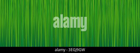 Vertical grass stripe background flat green gradient abstract Stock Vector