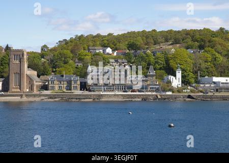 Holiday to Isle of Mull to spot White Tailed Sea Eagles in May 2026, stop in Oban the ferry to Craignure to stay in Mull Spa hotel. Stock Photo