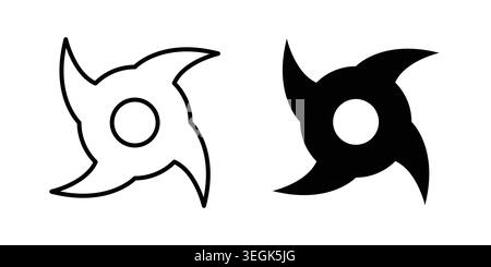 Hurricane icon logo. Outline style icons with flat versions Stock Vector