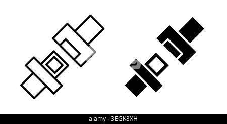 Seat Belt icon logo. Outline style icons with flat versions Stock Vector
