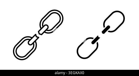 Weakness icon logo. Outline style icons with flat versions Stock Vector