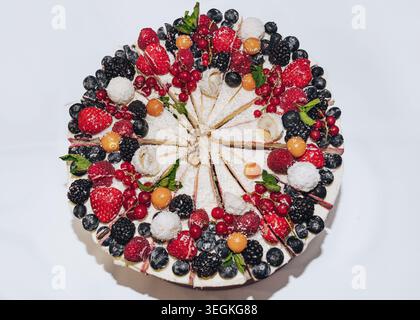 dessert at the wedding event - wedding cake Stock Photo