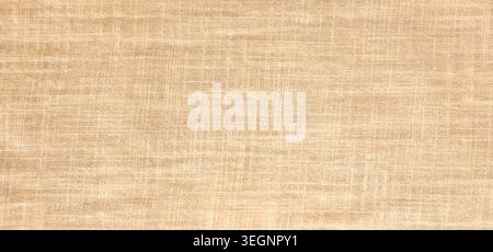 Natural linen fabric texture with woven pattern, realistic vector background. Woven cotton tablecloth backdrop. Beige canvas material with burlap weave for vintage design projects, tissue effect Stock Vector