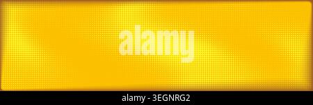 Abstract pixel gradient background with yellow and orange dots. Vector realistic illustration of seamless geometric pattern, bright color mosaic texture, retro halftone backdrop for game design Stock Vector