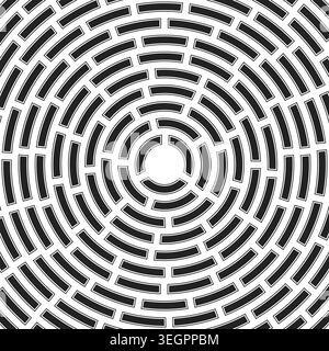 Heavyweight abstract pattern. Large padding. Solid cells in frame. Segments centered. Stylish vector image. Stock Vector