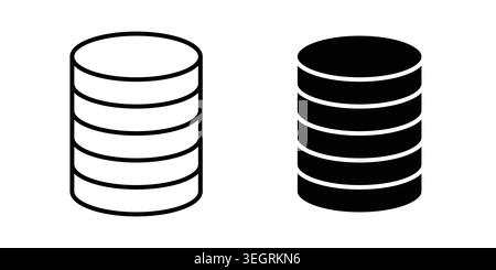 Database icon vector symbol graphics Stock Vector