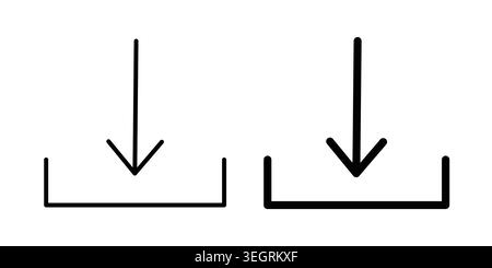 Download icon vector symbol graphics Stock Vector