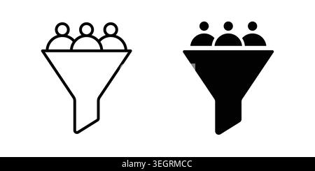 Lead conversion icon vector symbol graphics Stock Vector