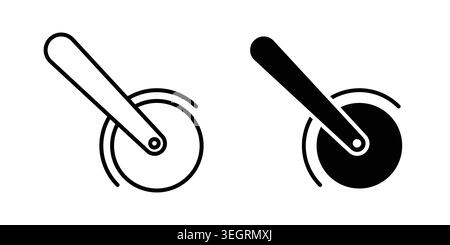 Pizza Slicer icon vector symbol graphics Stock Vector
