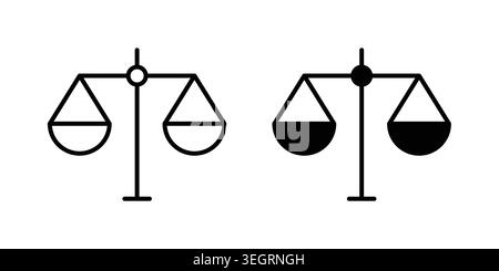 Scales of justice icon vector symbol graphics Stock Vector