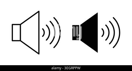 Speaker icon vector symbol graphics Stock Vector