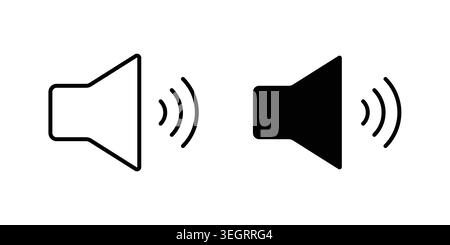 Volume icon vector symbol graphics Stock Vector