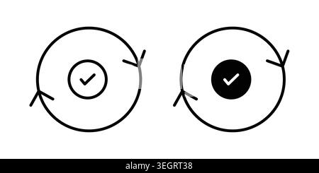 Consistency icon vector template set in black Stock Vector