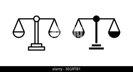 Ethics icon vector template set in black Stock Vector
