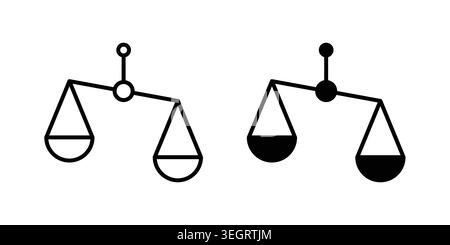 Ethics icon vector template set in black Stock Vector