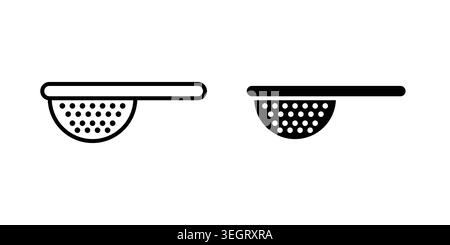 sieve icon vector template set in black Stock Vector