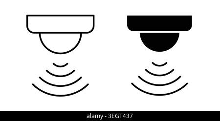 Sensor icon symbol. Vector illustration pack in black color. Stock Vector