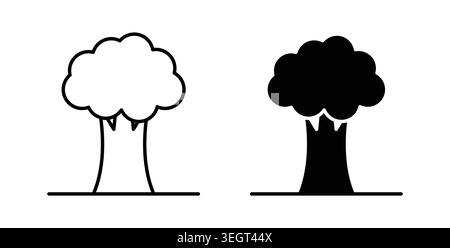 Tree free icon symbol. Vector illustration pack in black color. Stock Vector