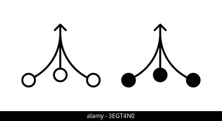 Consolidation icon vector, symbol, logo illustrations Stock Vector