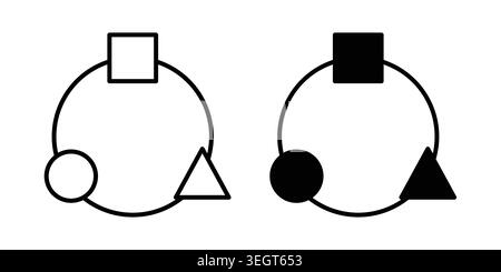 Adaptation icon vector, symbol, logo illustrations Stock Vector